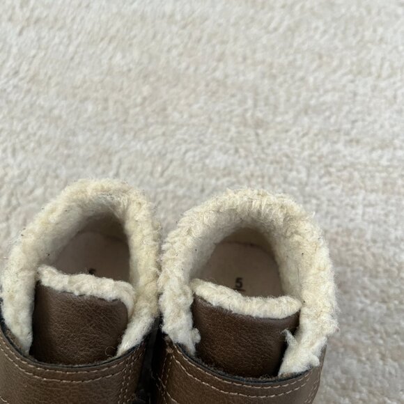 Carter’s Chatham Toddler Boys Brown Faux Shearling Fashion Boots Shoes 5 - Picture 8 of 8